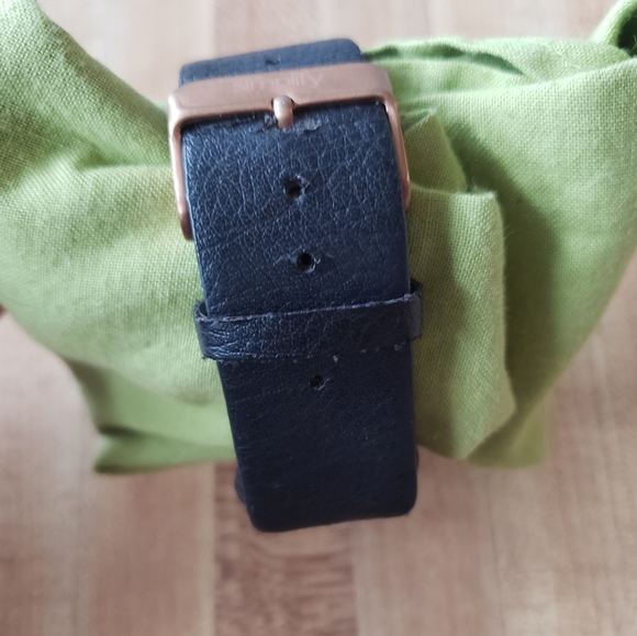 Womens Simplify Faux Leather Rose Gold Watch - Picture 6 of 8